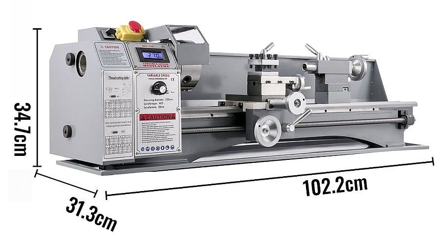 Sustruh na kov, na závity 1,1kW/230V 750mm 90Kg - 8
