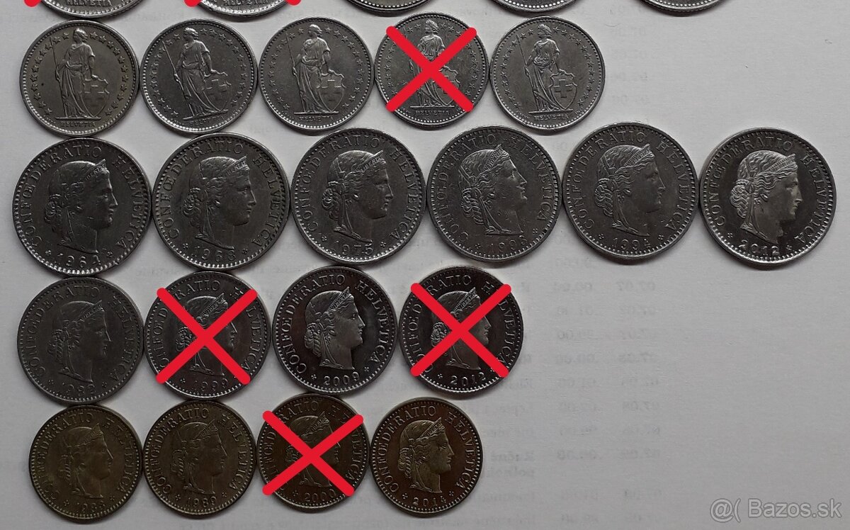 Mince - rôzne štáty - 121 kusov - 8