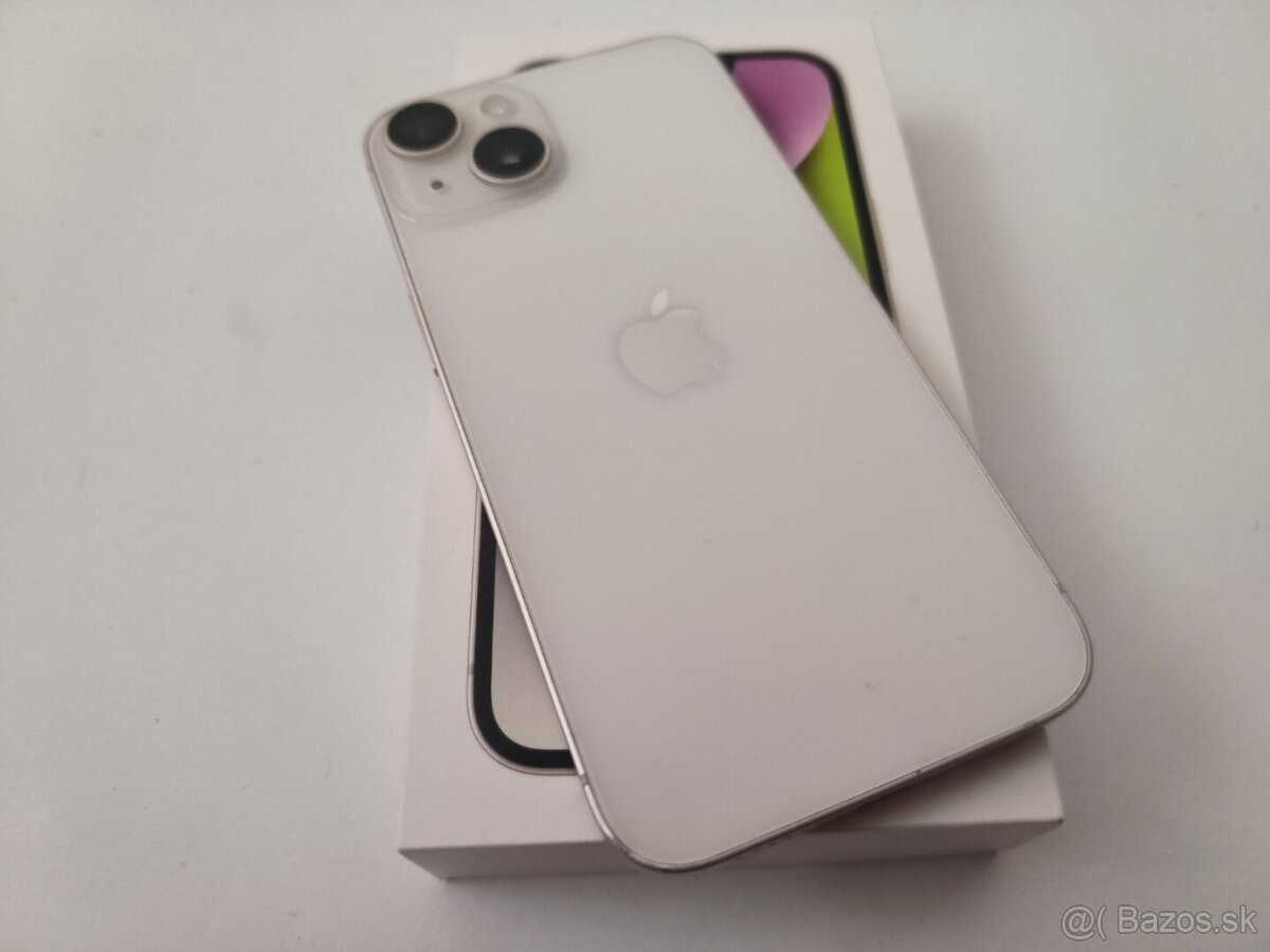 apple iphone 14 128gb Starlight / Batéria 100% - 8