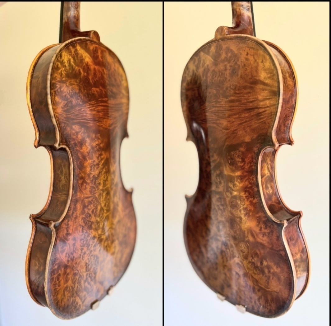 husle 4/4 model Stradivari ( očkový javor) - 8