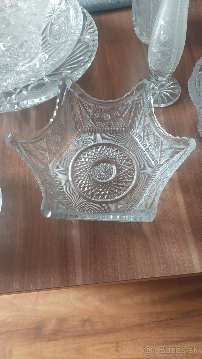 Krásny kryštál poháre vázy misy - 8
