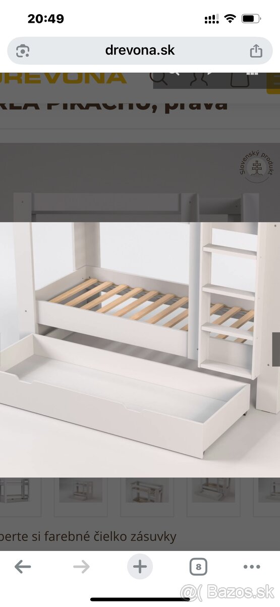 Poschodova postel biela - 8