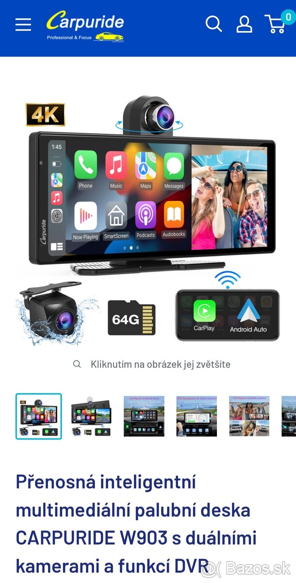 Carplay Android auto 9,3 palcový HD IPS - 8