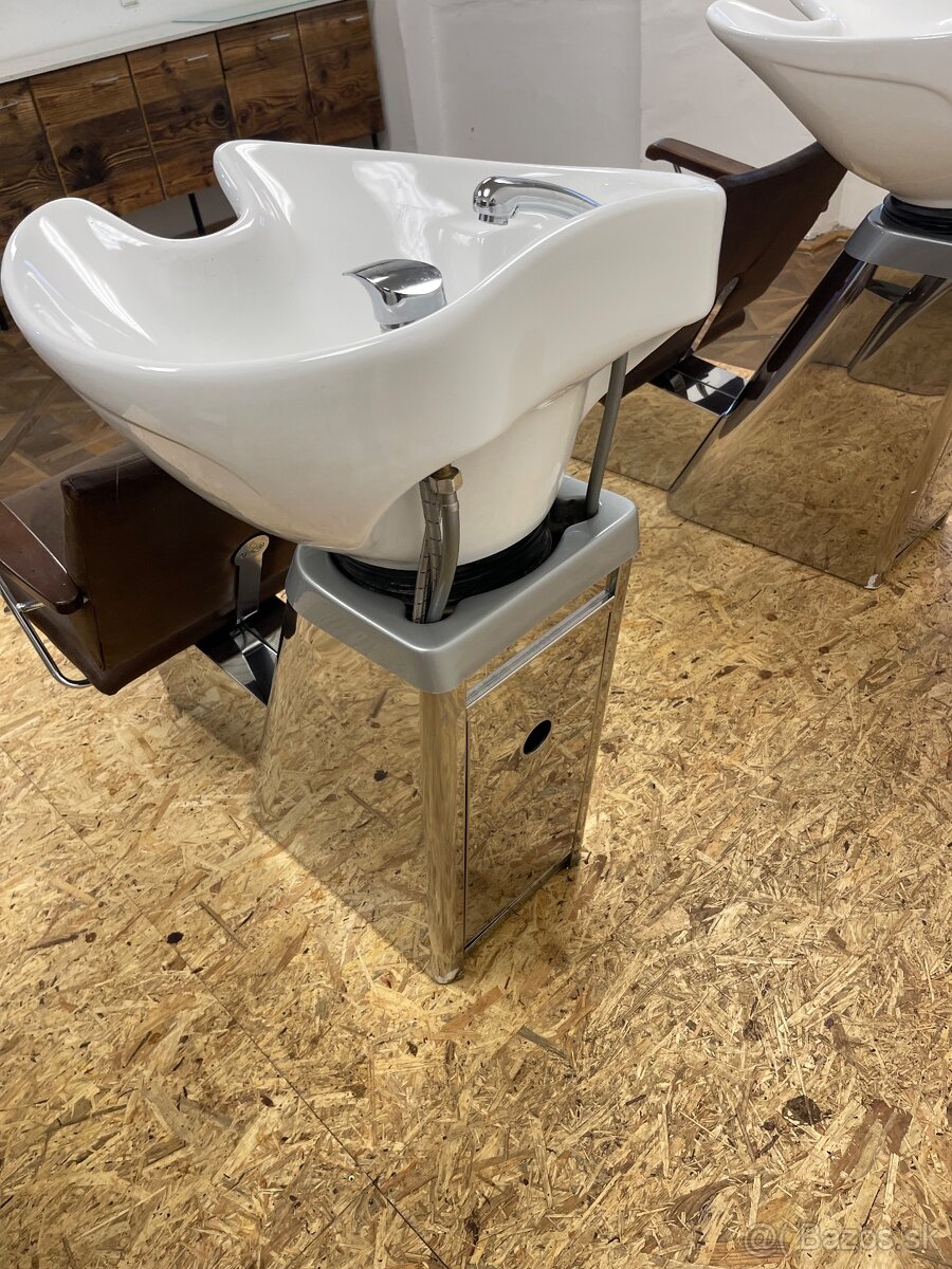 Kadernícke umývadlo – pohodlné sedáky, hlboká misa - 8