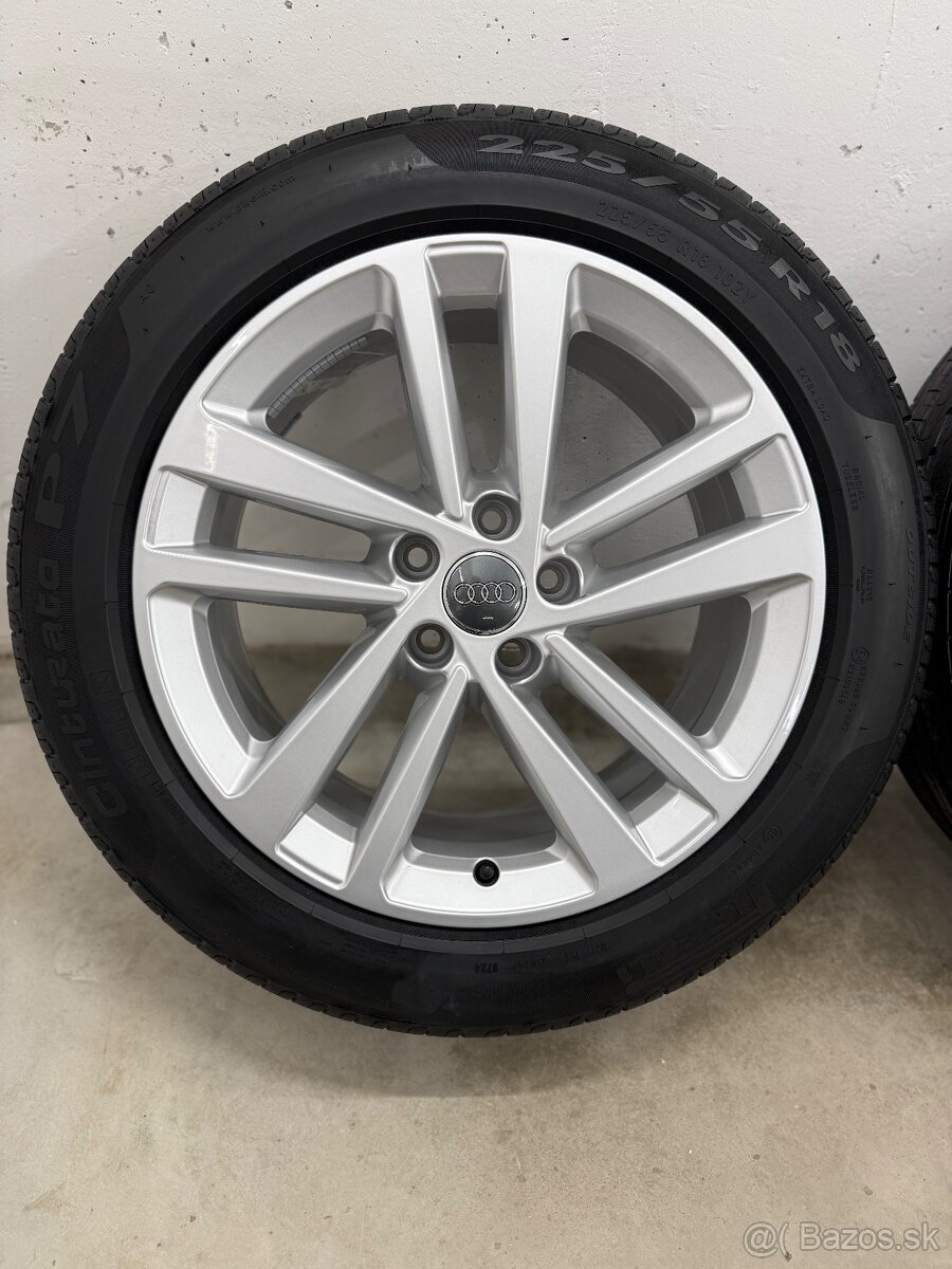 Nepoužitá letná sada Audi A6 C8 - 5x112 R18 , 225/55/18 - 8