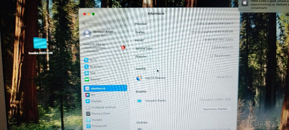 Apple Macbook Air core i7 8Gb ram - 8