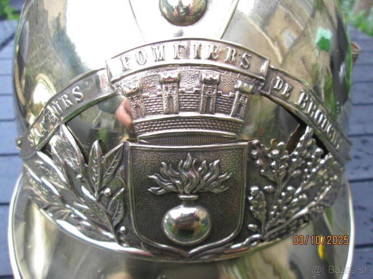 Hasičská prilba Brouchy 80 z roku 1885 - 8