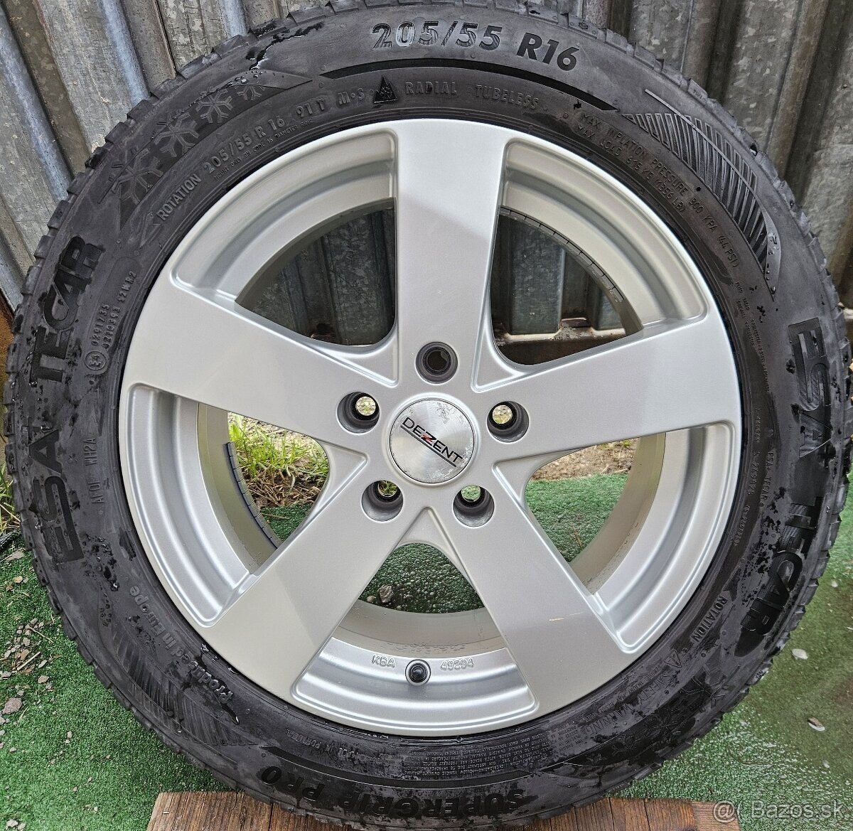 Nemecké disky DEZENT 5x112 r16 + zimné 205/55 r16 - 8