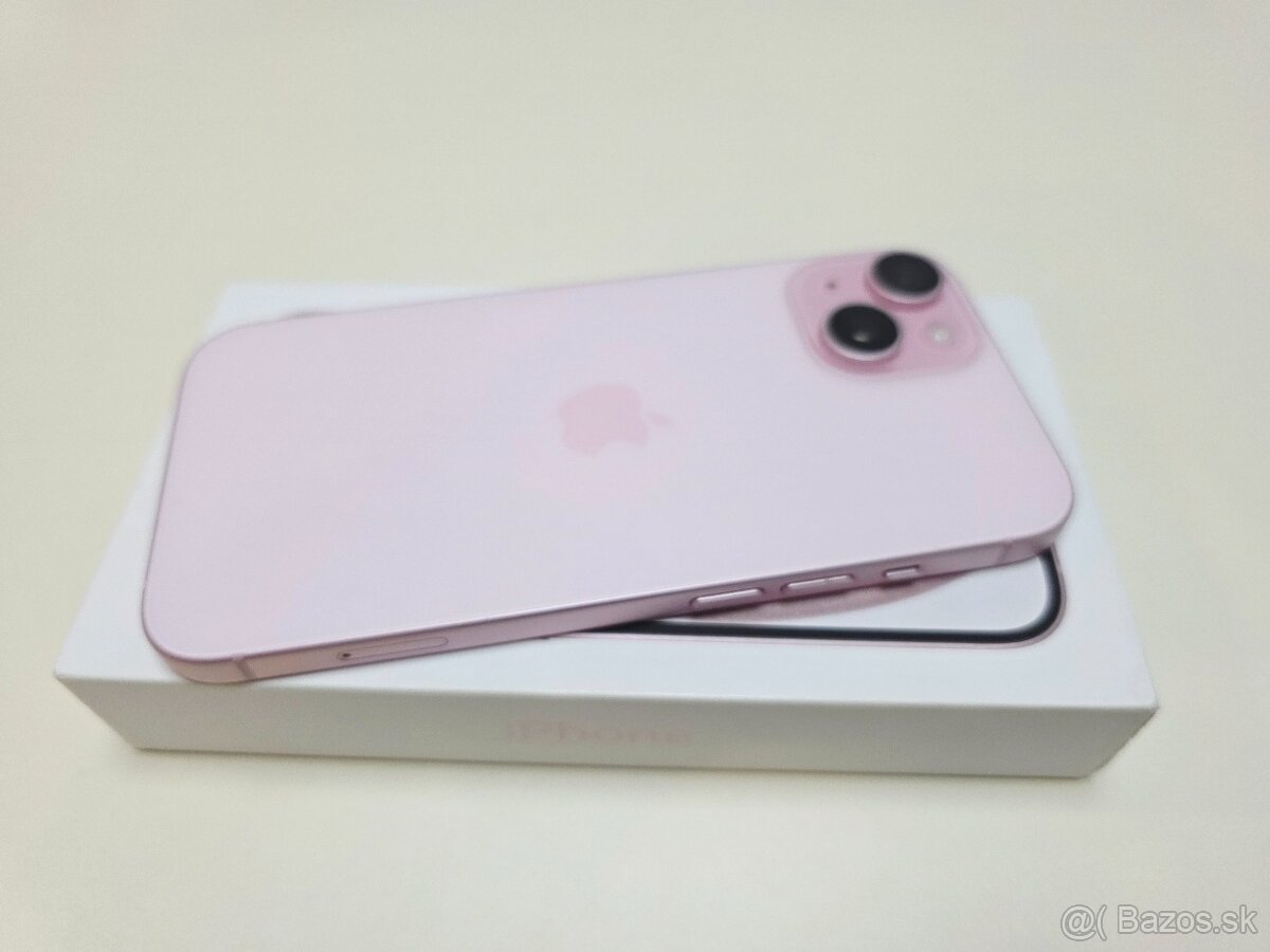 Apple iPHONE 15 PINK 128GB,TOP STAV - 8