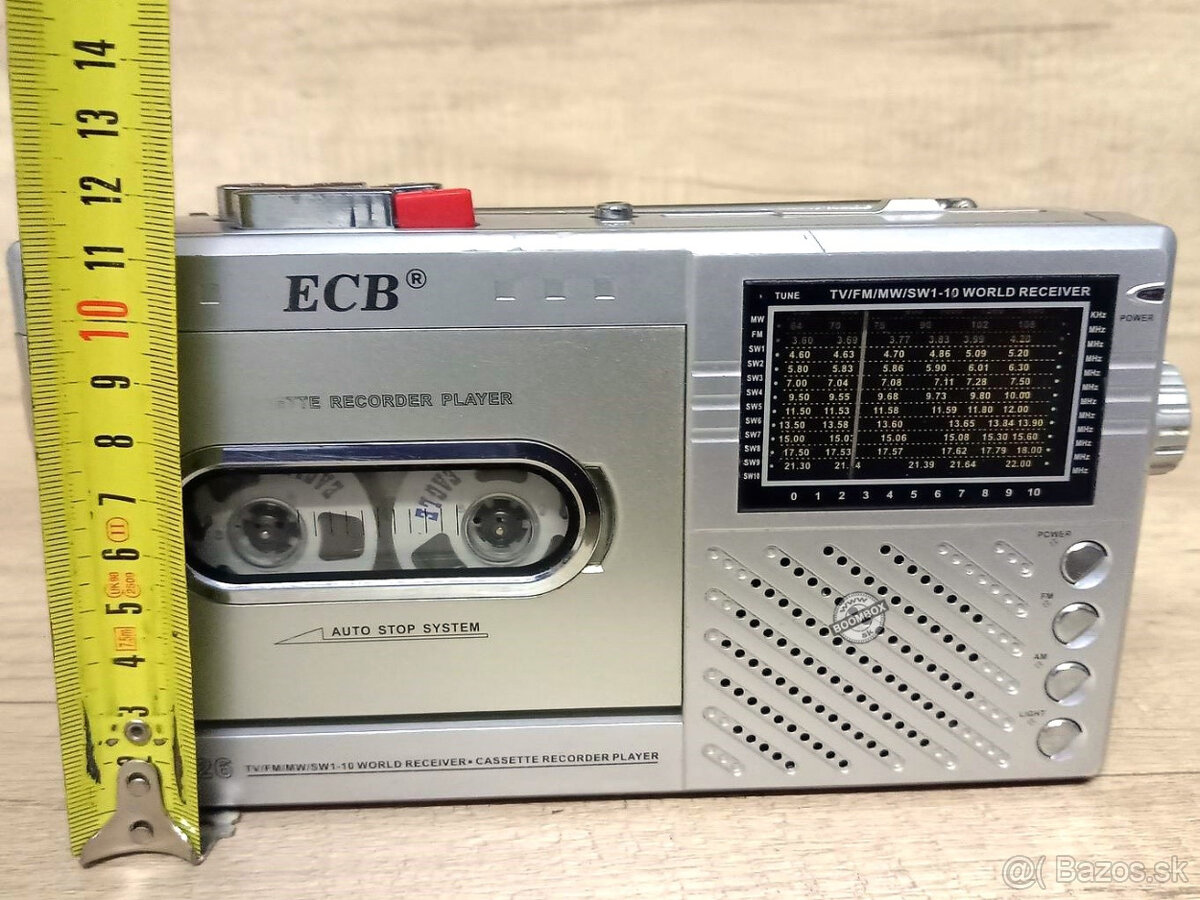 REZERVOVANÉ ECB RS-026, Svetový prijímač s magnetofónom - 8