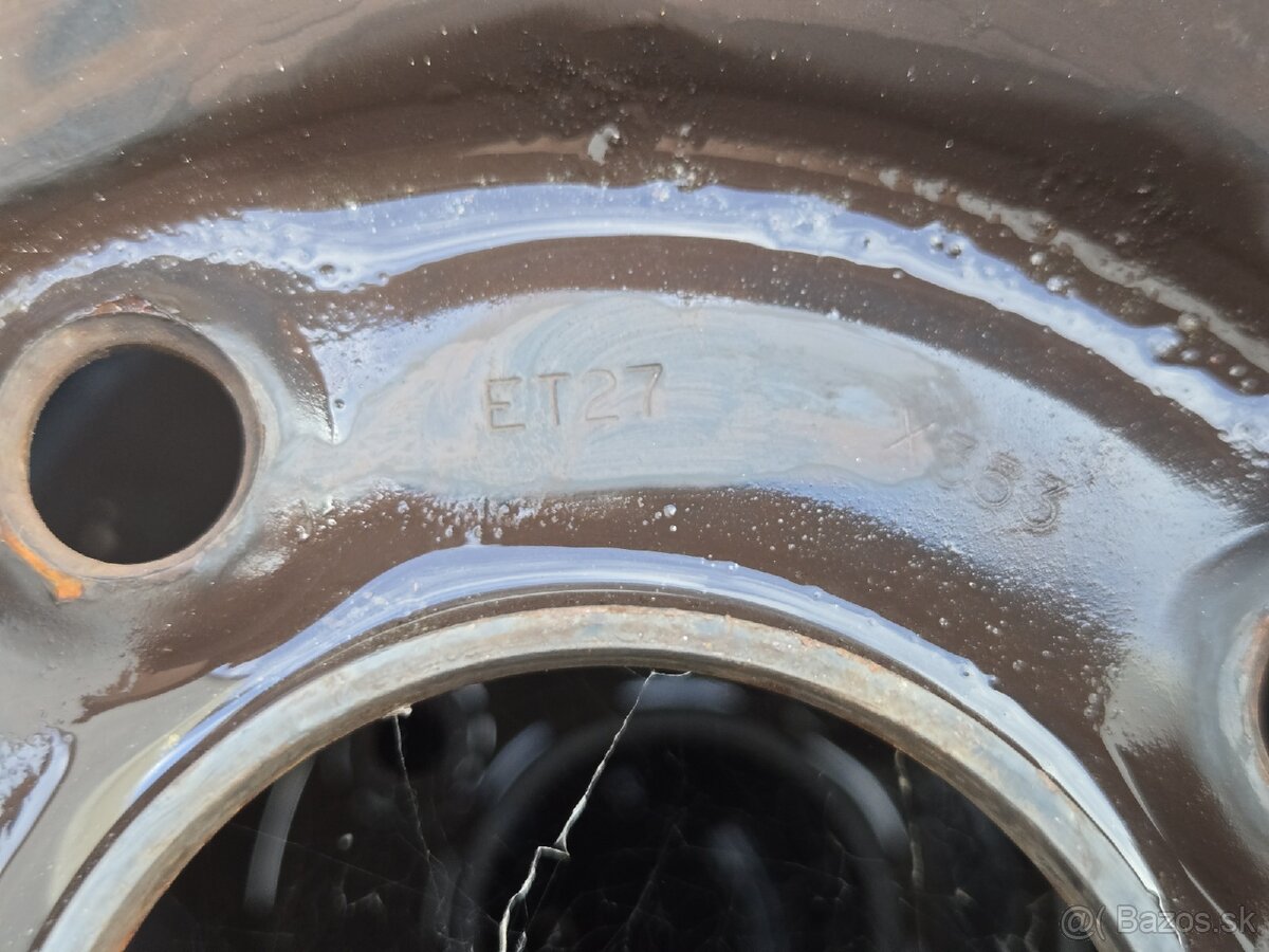 Plechové disky 4x108 + zimné pneu 195/65r15 - 8