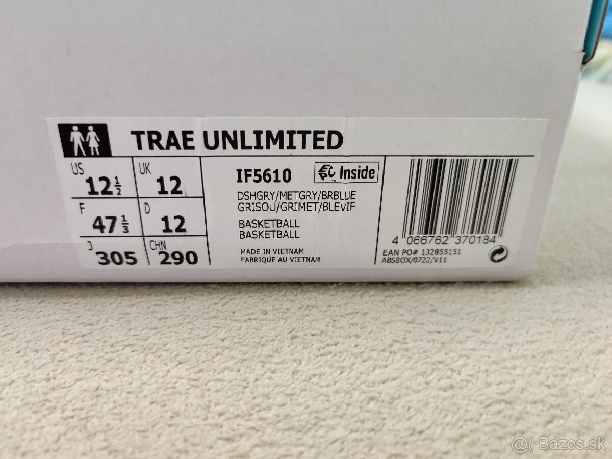 Predám nové nepouužité tenisky Adidas Trae Unlimited. - 8