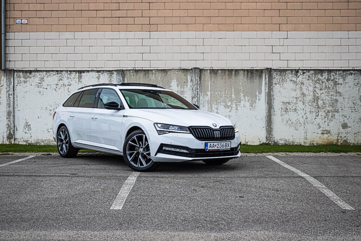 Škoda Superb Combi 2.0 TDI SCR Sportline 4x4 DSG White - 8