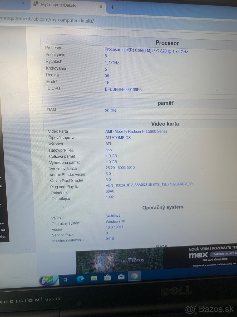 dell precision m6500 17" workstation - 8