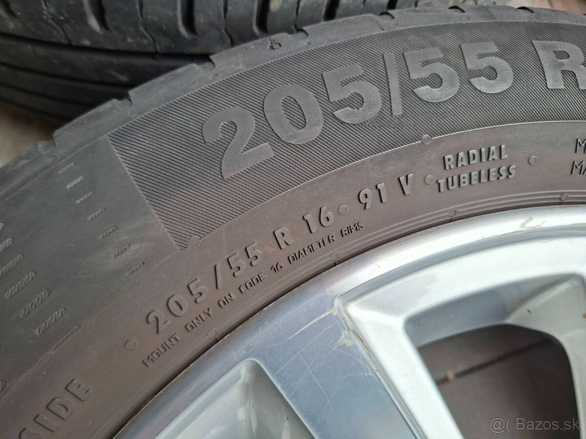 Orig. hliníkové disky VW R16, 5x112 - 8