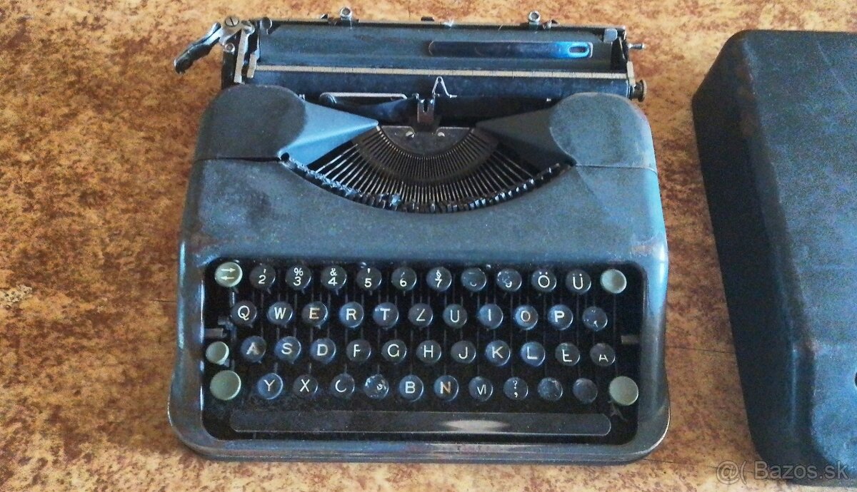 starožitní písací stroj Hermes Baby - 8