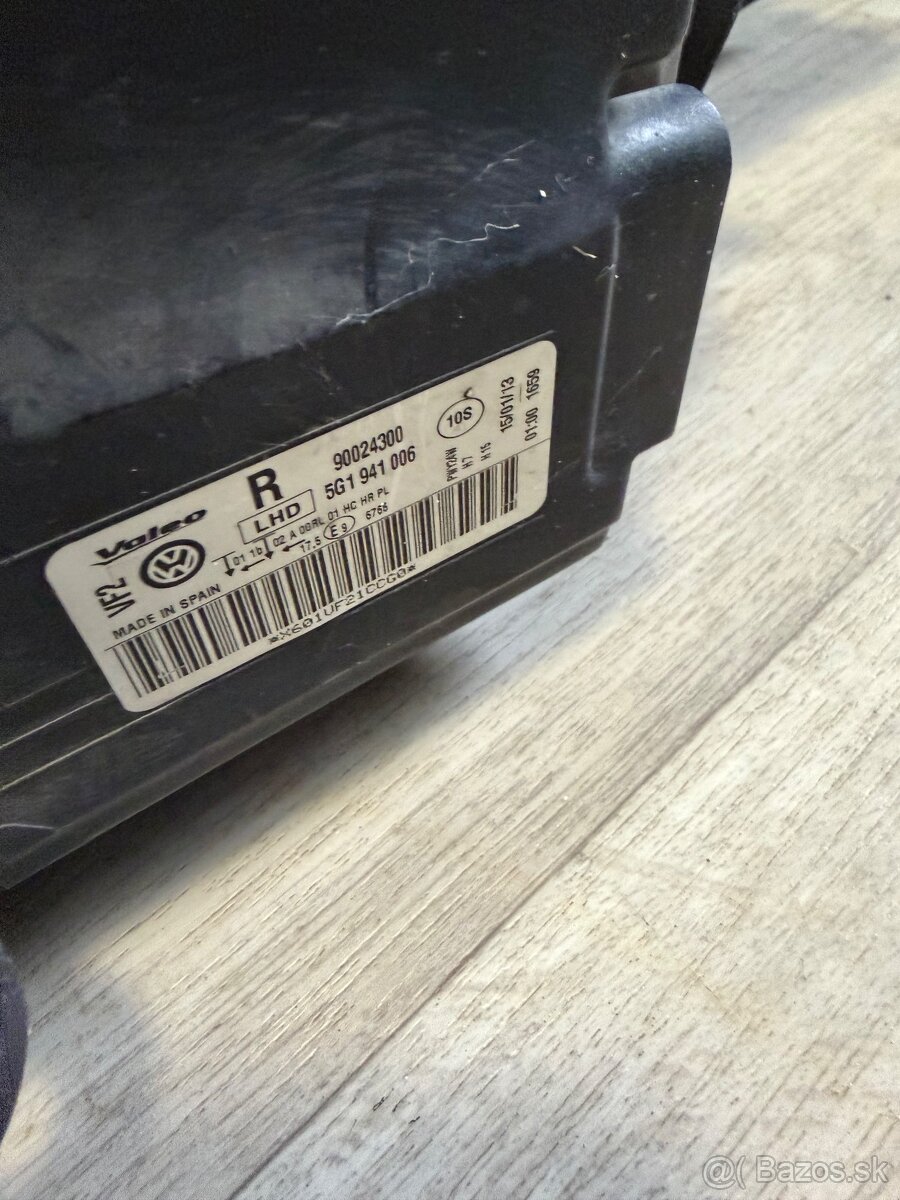 predné svetlomety na Vw Golf 7 - 8