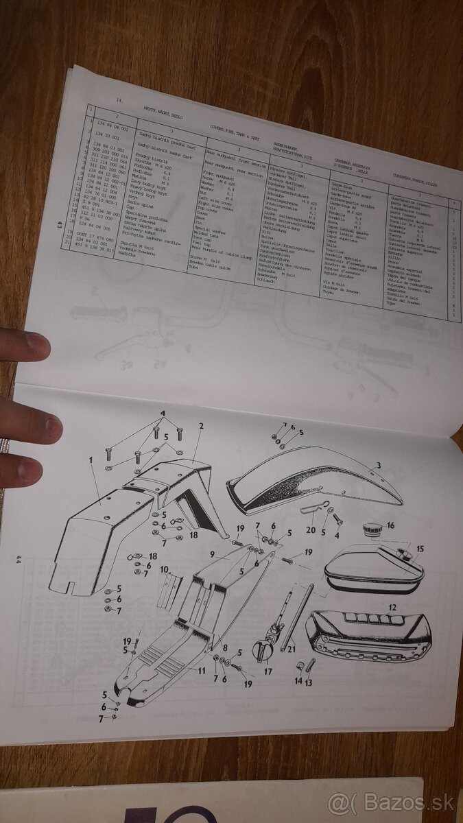 Originálne katalógy ND a vlajky Jawa 50 Babetta / Stella - 8