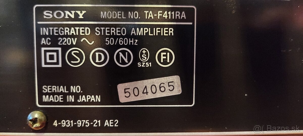 Predám zosilovače Sony - 8