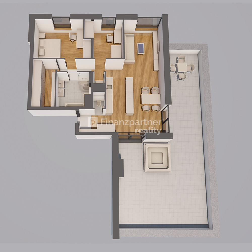 3 izbový byt 85 m² + terasa 76 m² v novom projekte, Nitra - 8