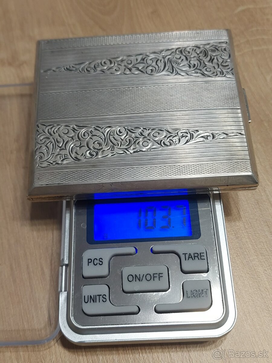 Strieborná tabatierka - 8