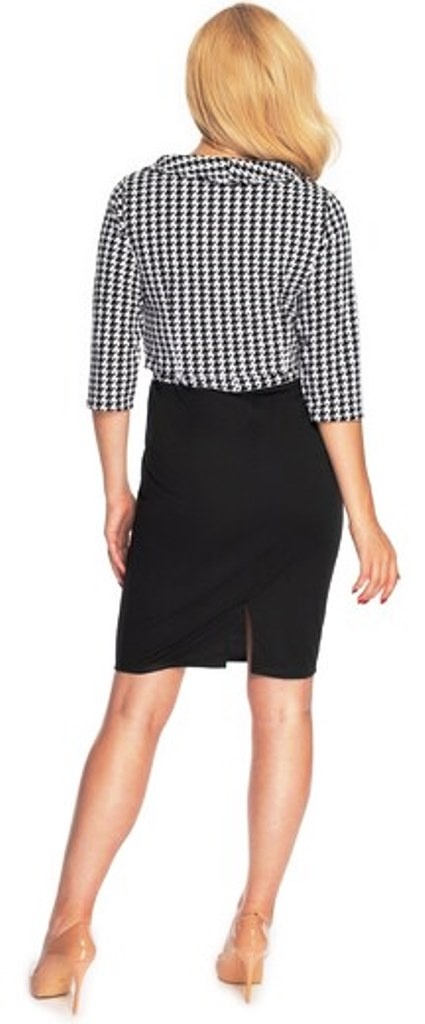 PeeKaBoo Čierno-biele vzorované šaty + crop top - 8