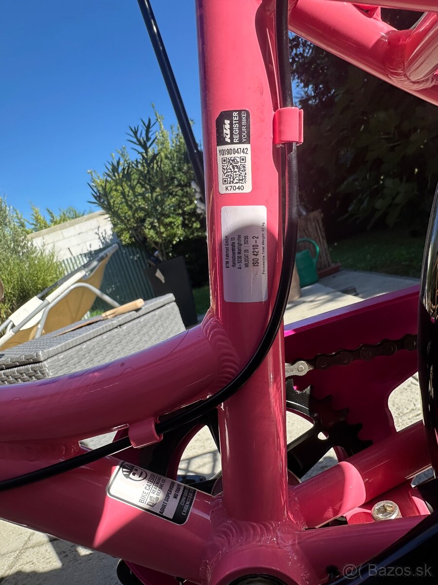 detsky bicykel 20 KTM ruzovy - 8