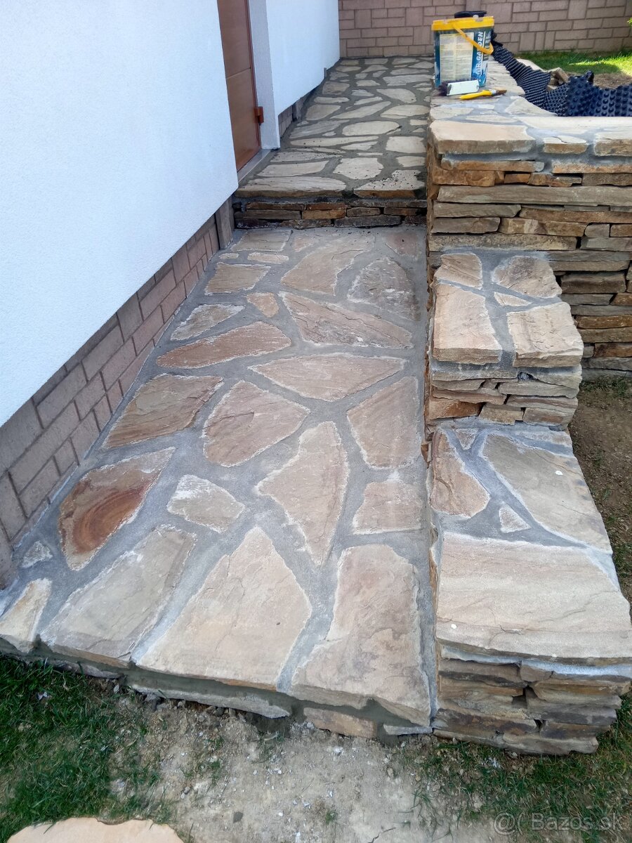 Štiepenie kameň pieskovec - 8