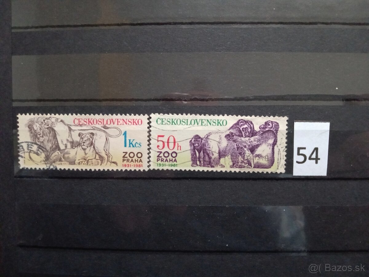 Poštové známky č.435 - ČESKOSLOVENSKO III - 18 sérií - 8