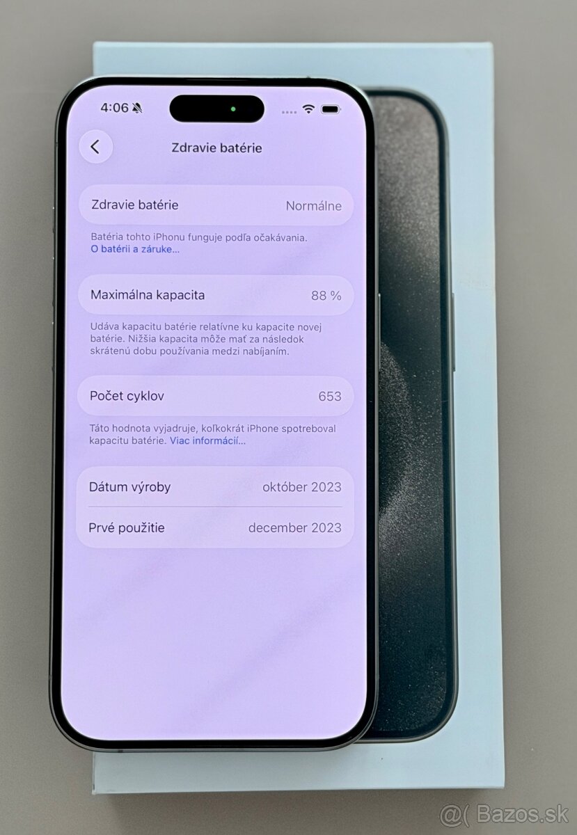 Apple iPhone 15 Pro 256 GB, Natural Titanium - 8