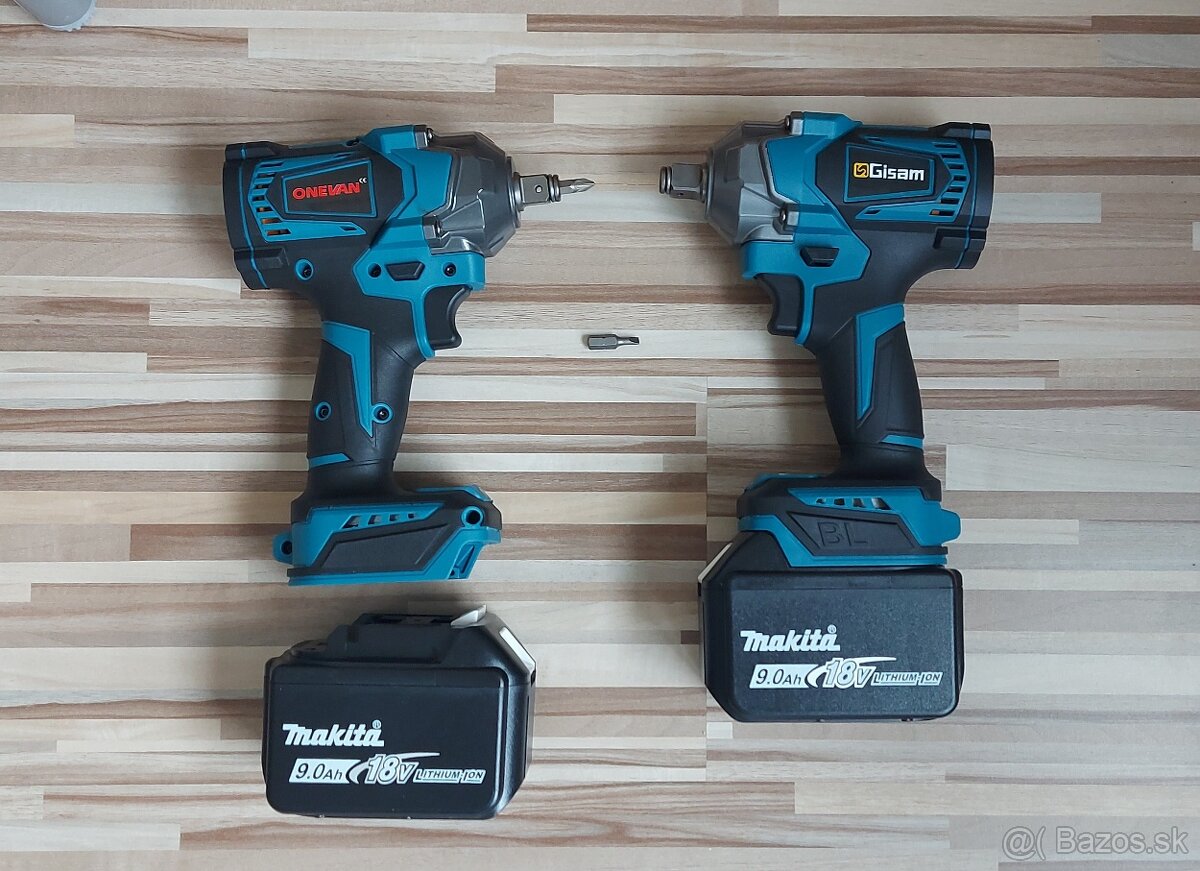 Rázový Aku uťahovák-ONEVAN,Gisam, pre Aku Makita batéria 18V - 8