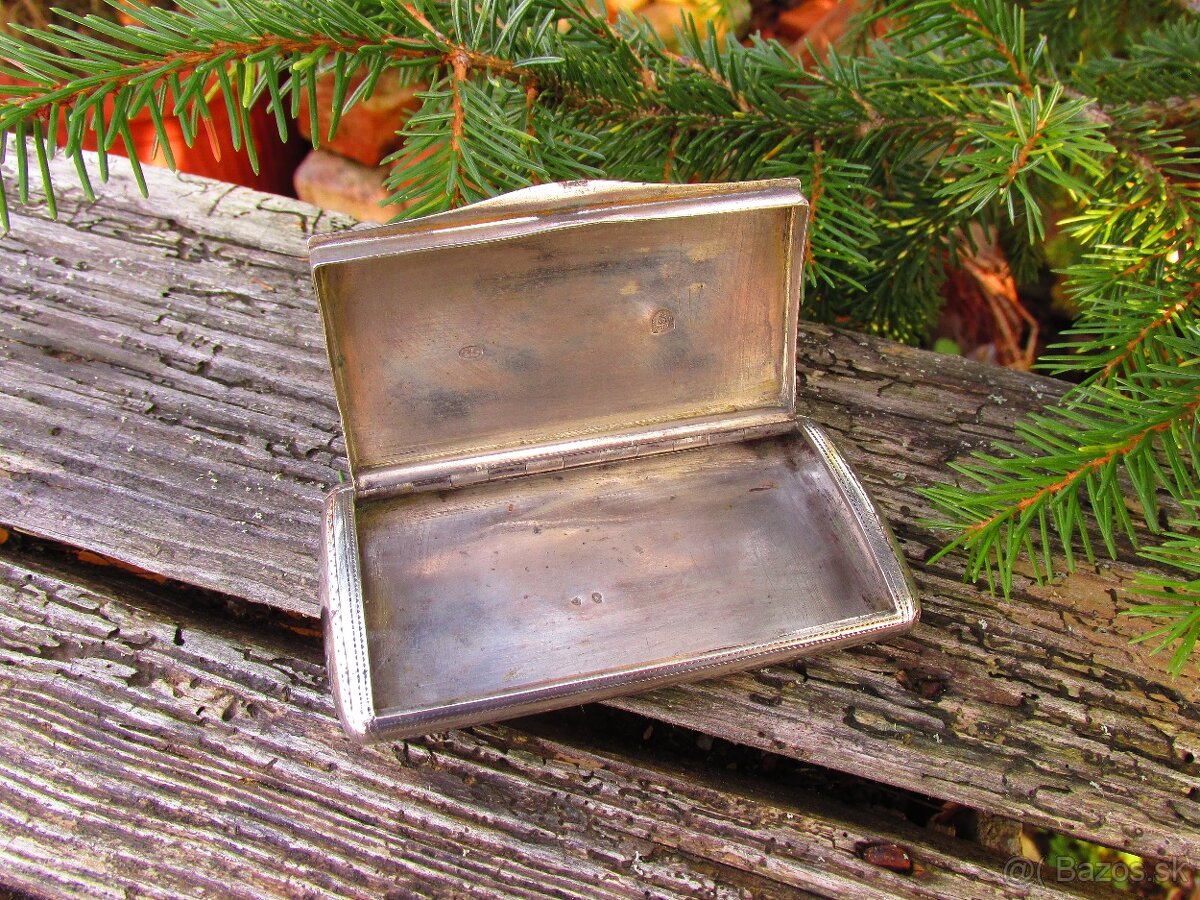 Krásna stará strieborná tabatierka - Viedeň 1865 - 8