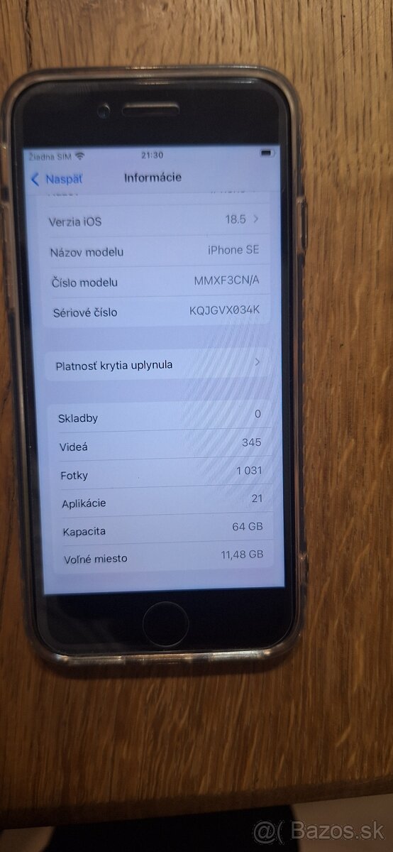 Predam Iphone SE 64 gb - 8