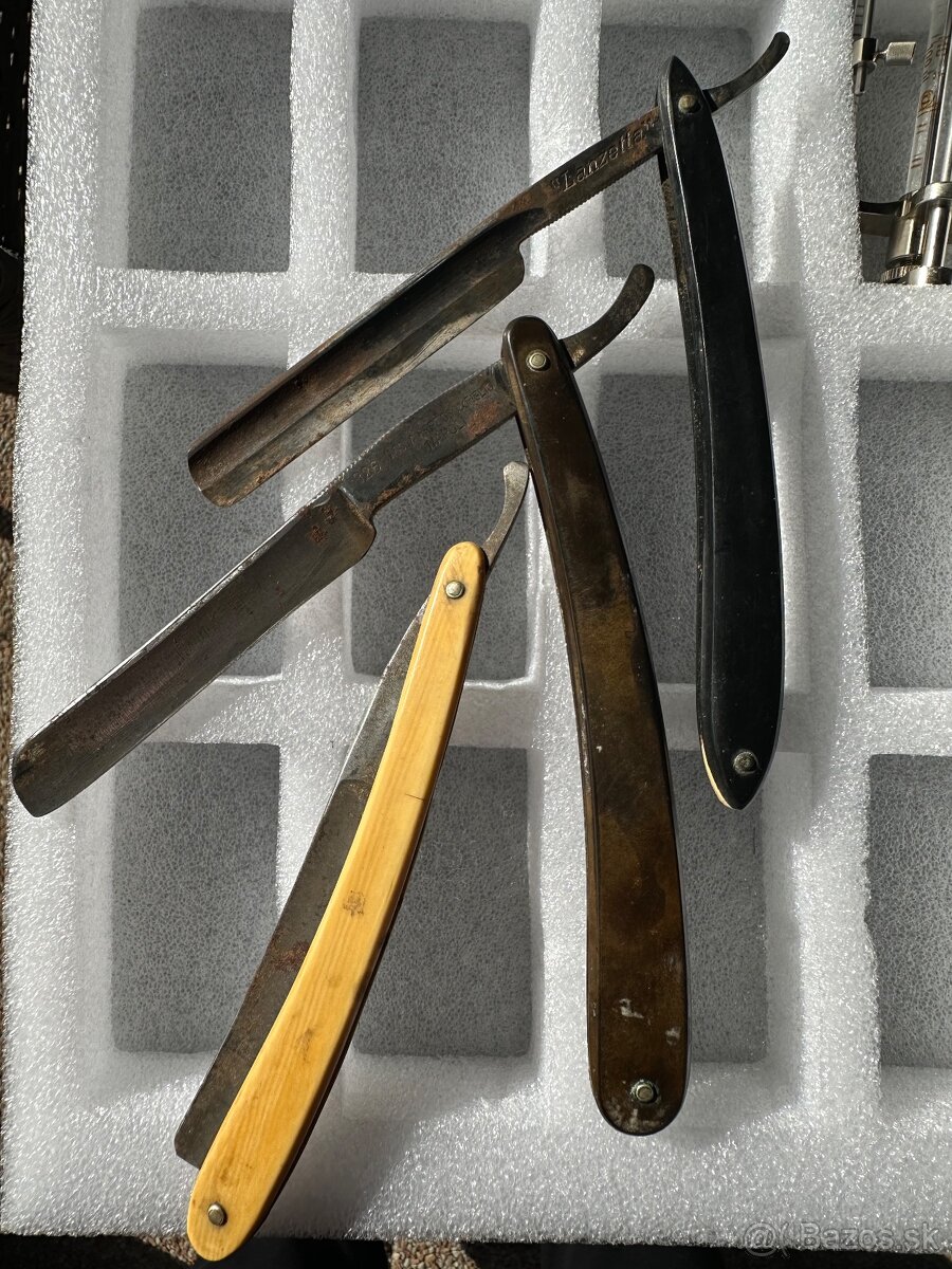 Staré nožíky, mlynčeky, injekcie, lúkoťové kolesá, kefka - 8