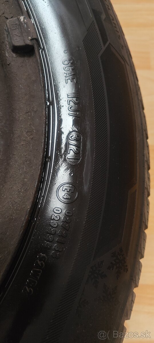 Predám 4 zimné pneumatiky s diskami Škoda octavia 2 - 8