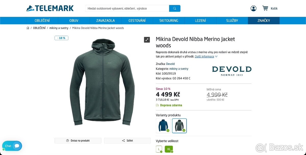 Merino mikina Devold Nibba Merino Jacket Man - 8