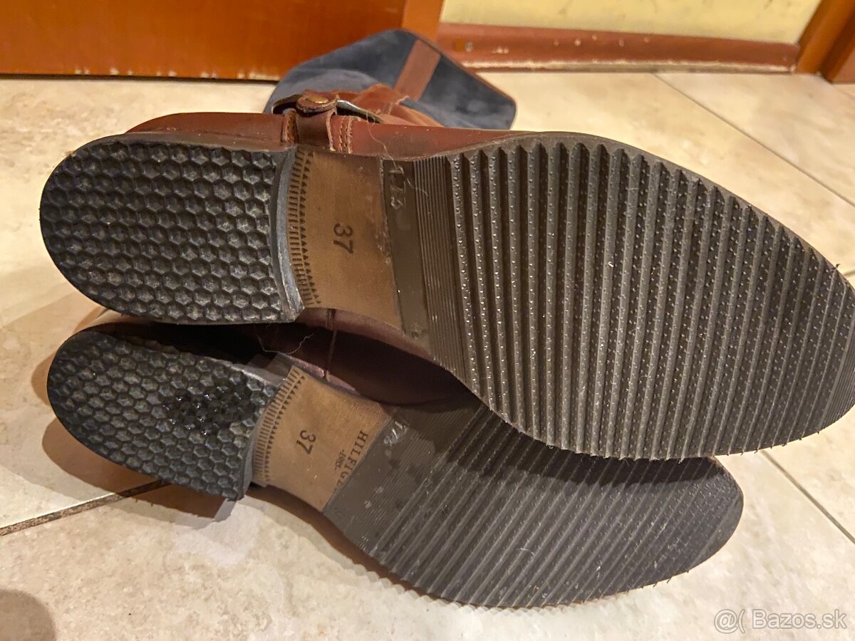 kozene cizmy Tommy Hilfiger velkost 37, - 8