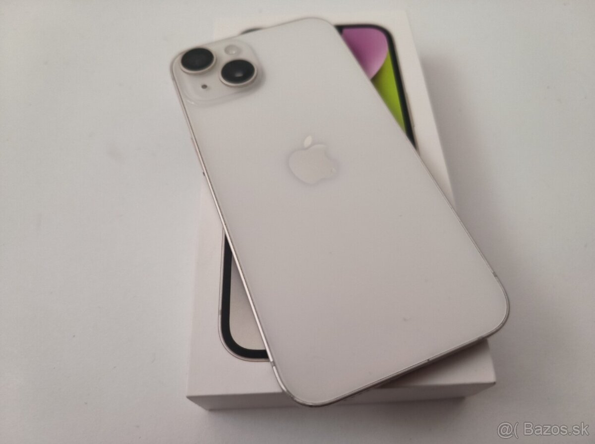 apple iphone 14 128gb Starlight / Batéria 100% - 8