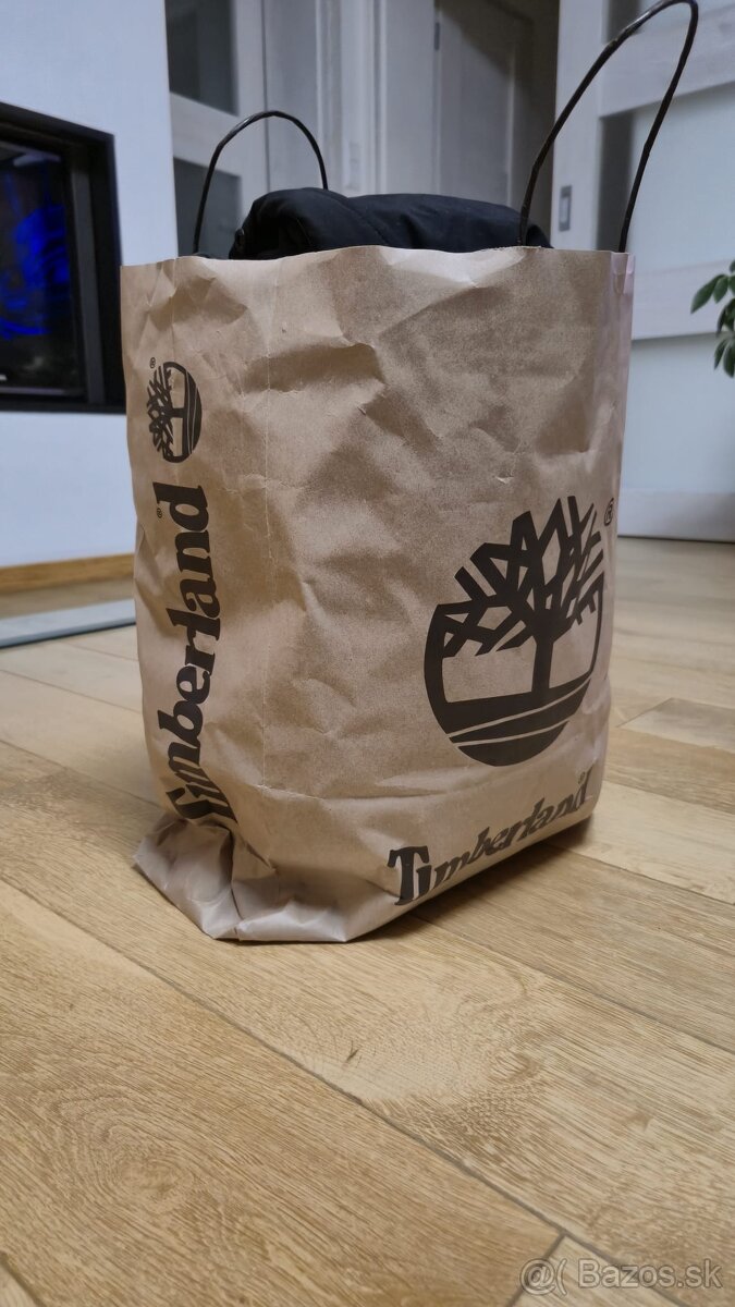 Timberland zimná puffer bunda M – čierna, ako nová - 8