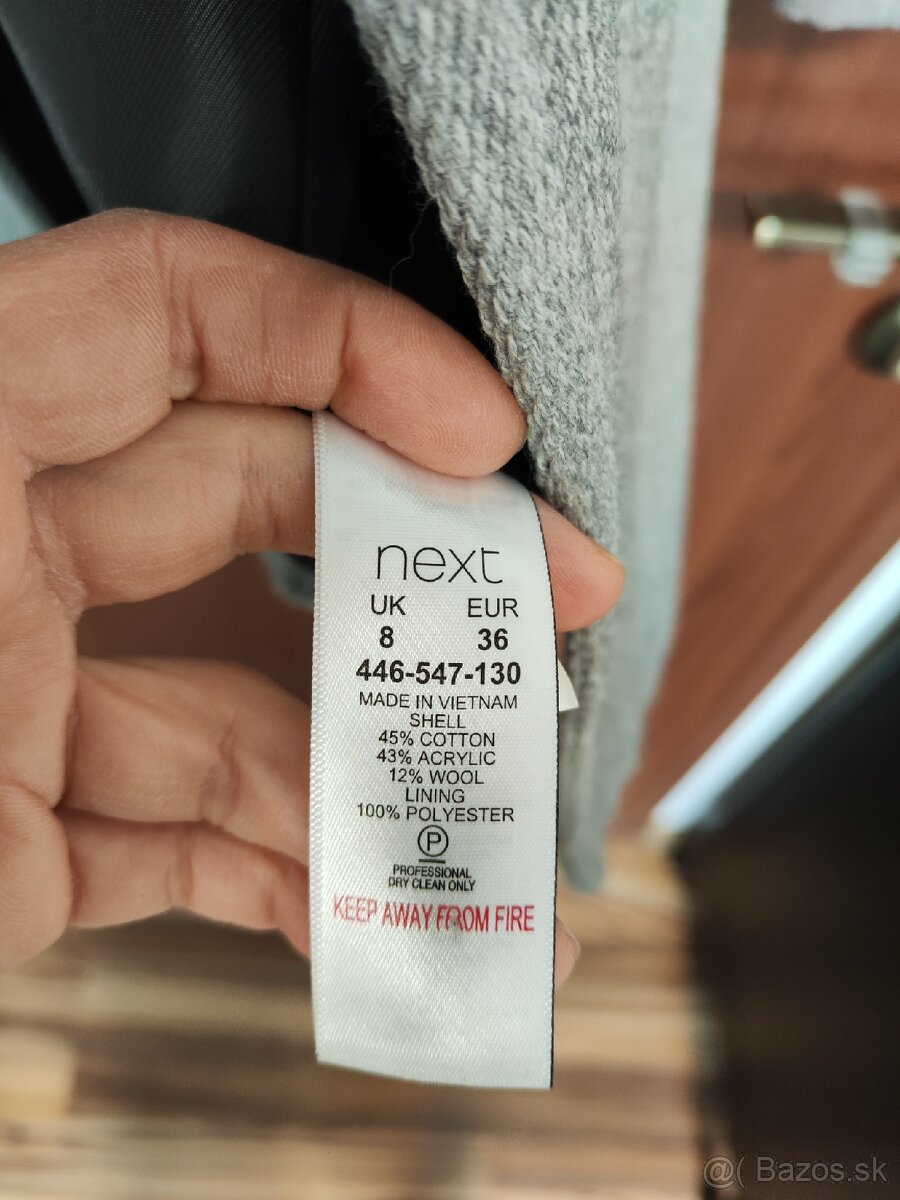 Next vlnený kabát XS - 8
