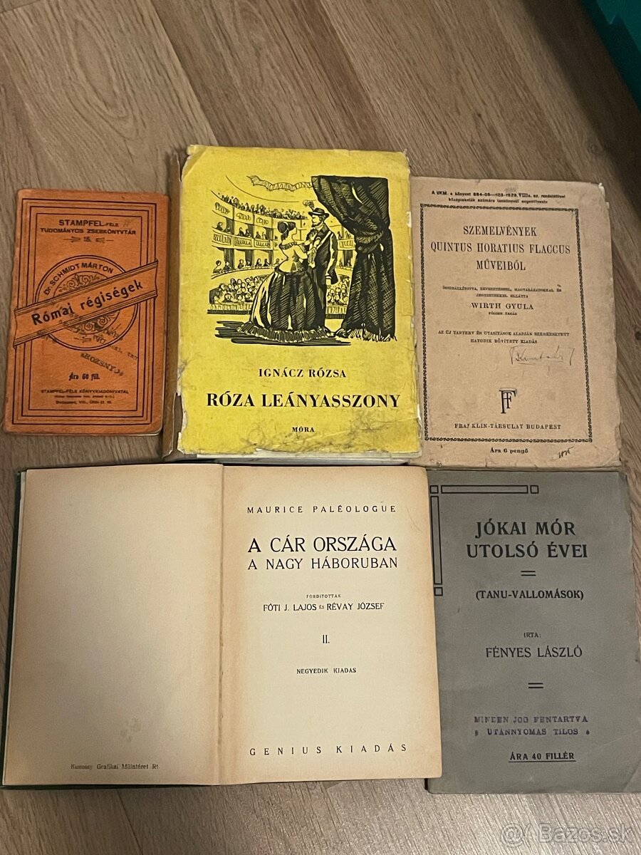 Knihy staré maďarské 2 - 8