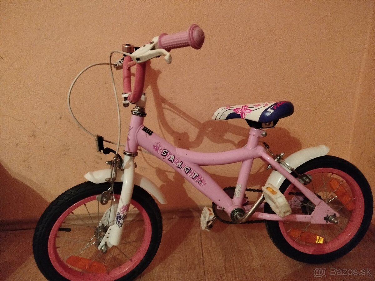 Detský bicykel 14 ružový - 8