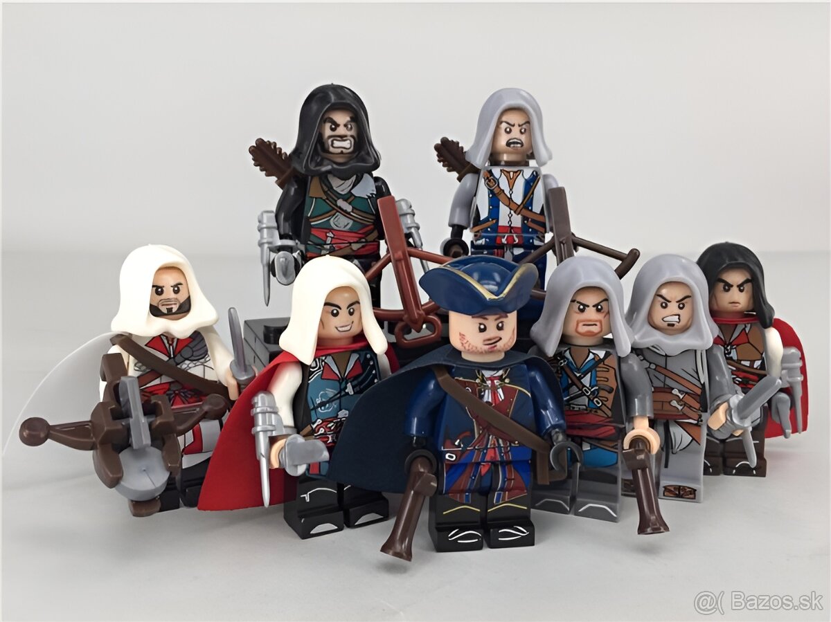 Figúrky piráti (8ks) - typ lego, nové nehrané - 8