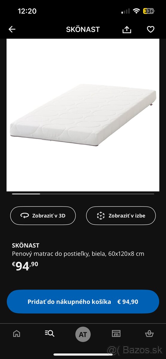 Postielka IKEA Sniglar + matrac Skonast - 8