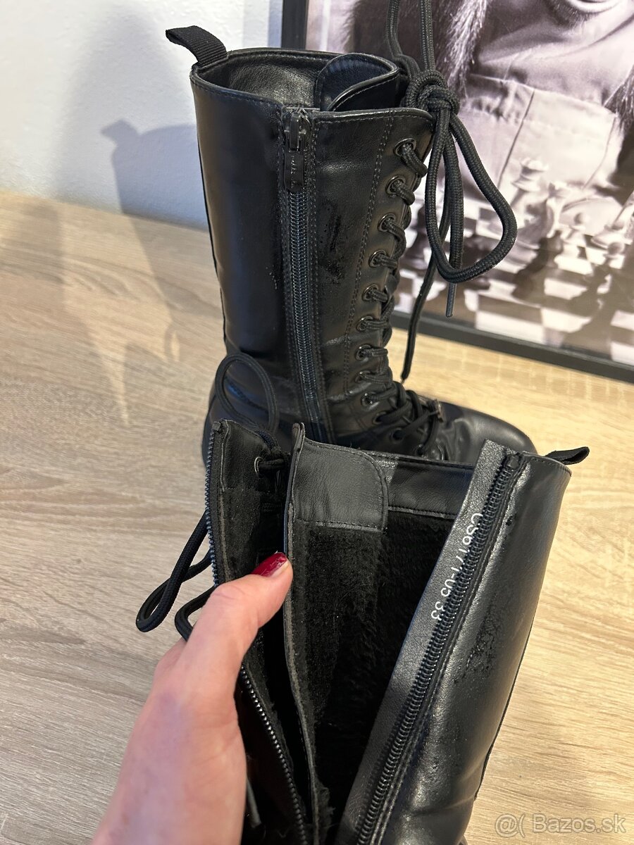 Nelly Blue dievčenské zimné topánky /vysoke čižmy na zips - 8