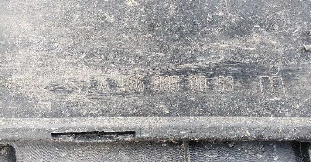 Mercedes ML M W166 2011- 2015 Zadna mriezka naraznik difuzor - 8