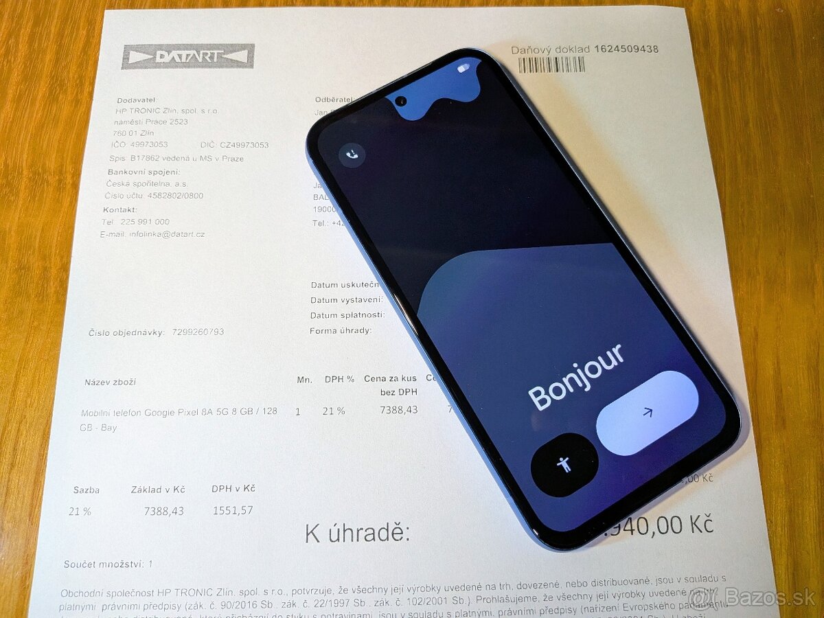 Google Pixel 8a 8/128GB (Bay) Android 16 + Extra výbava - 8