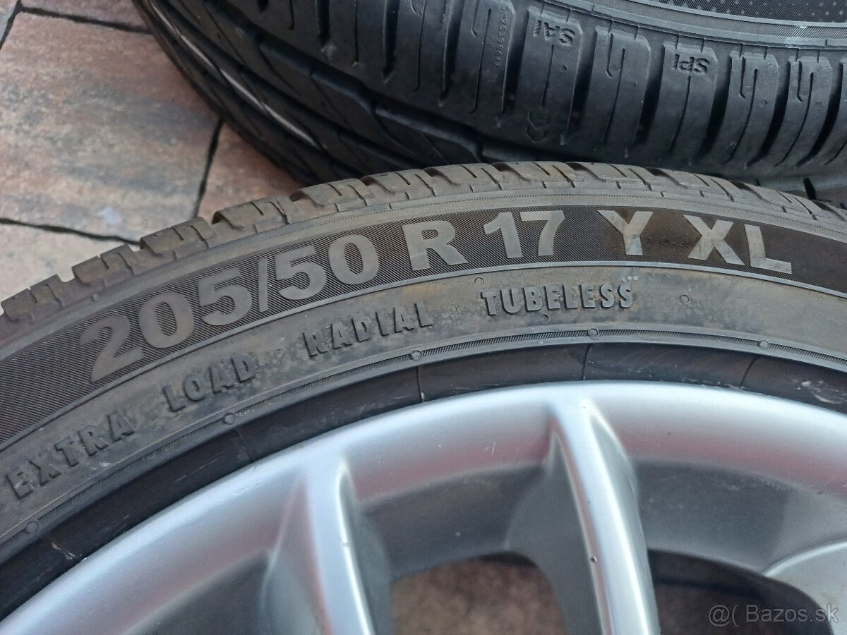 Predám orig. hliníkové disky Volvo R17-- 5x108 - 8