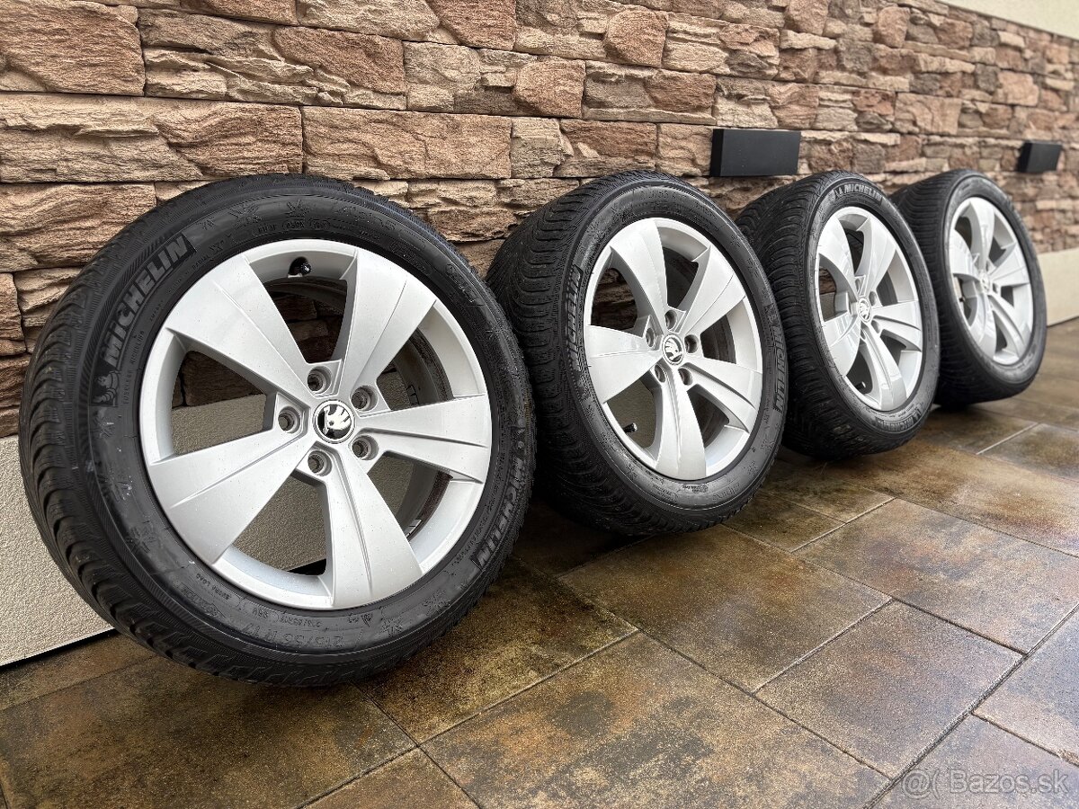 ALU DISKY SKODA TRITON 5x112 R17 + ZIMNÉ PNEU 215/55 R17 - 8