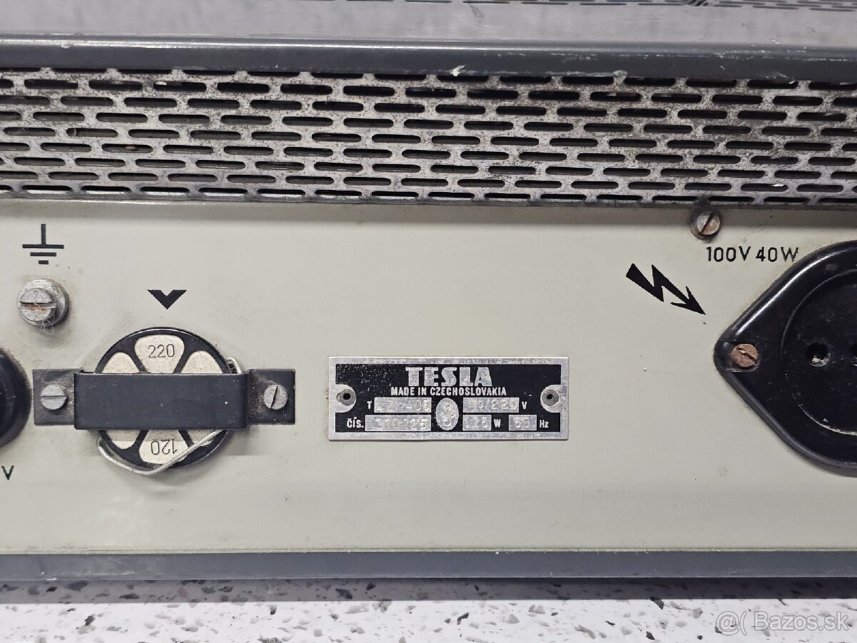 MONO 50 》Tesla AZK405 》Starožitný elektronkový zosilňovač - 8